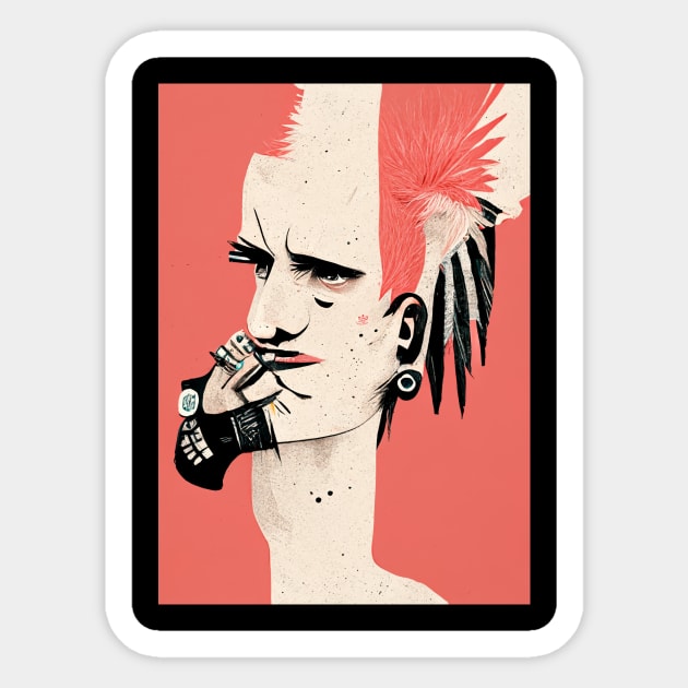 Creative Punk Sticker by deificusArt